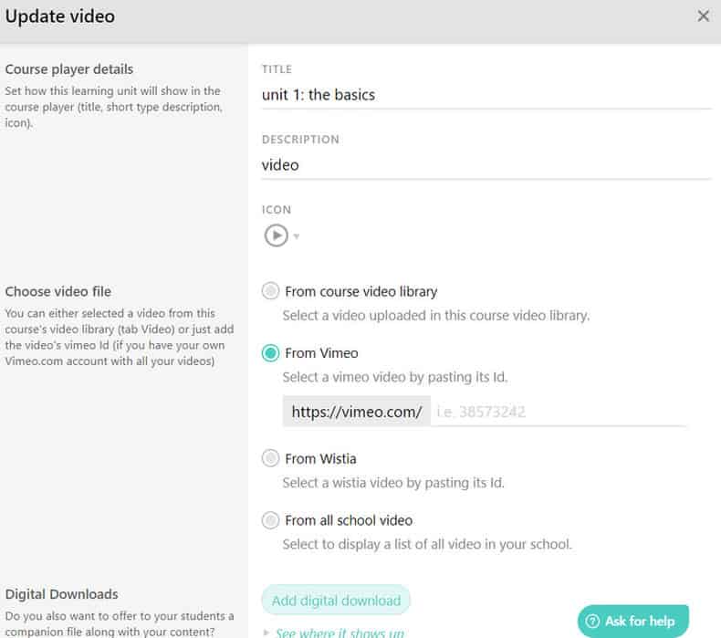 add interactive videos