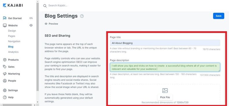 Optimizing your Kajabi Blog