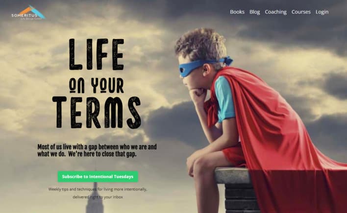 screenshot of Someritus Life Design Center