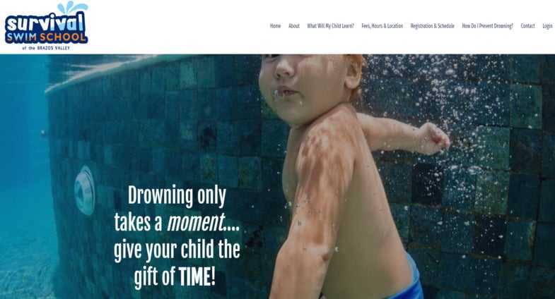 screenshot of Survival Swim School