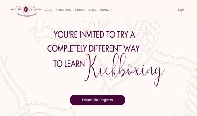 screenshot of The Fight Back Project