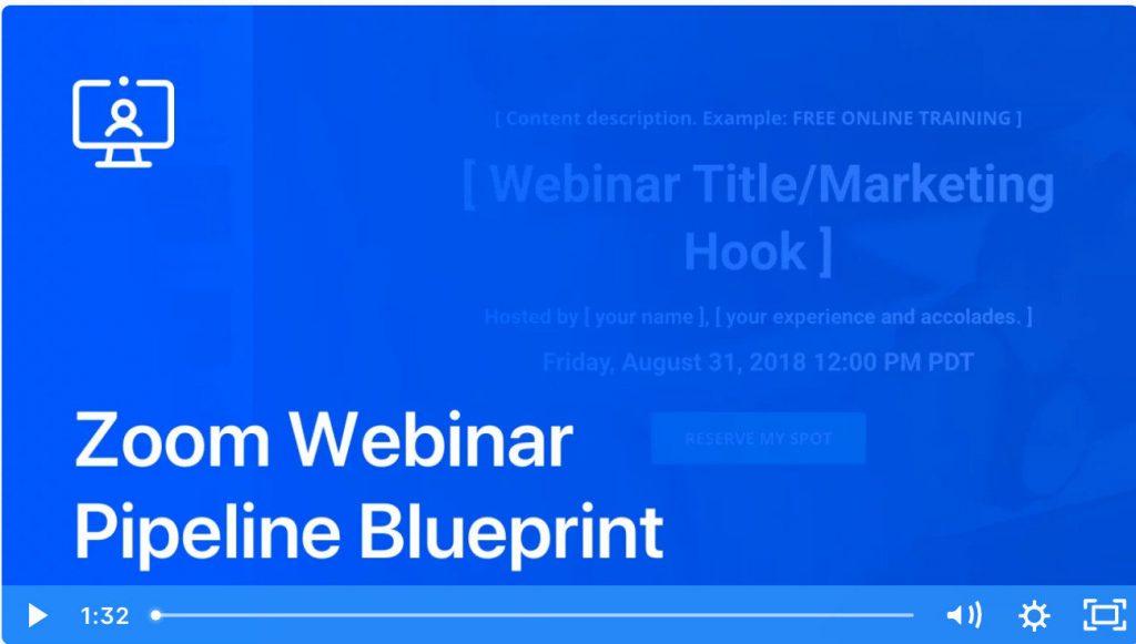 Zoom Webinar OVO Pipeline in a video player