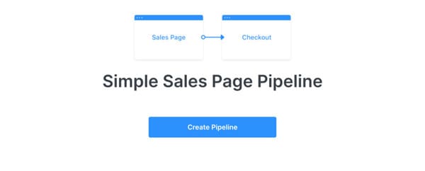 simple sales page Kajabi pipeline