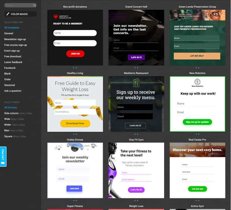 create forms