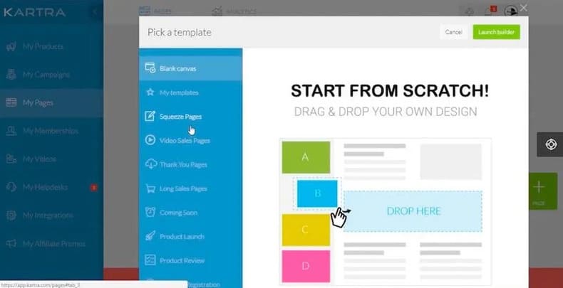 build sales funnels from scratch