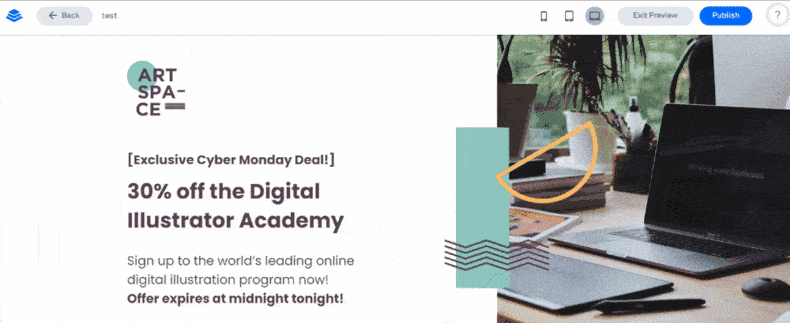 build landing pages