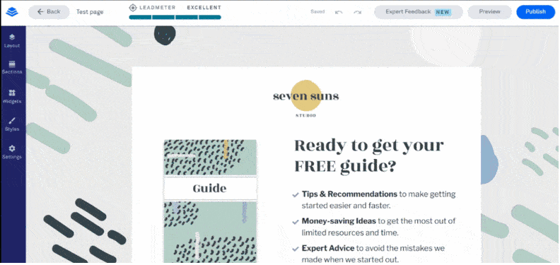 creating landing pages
