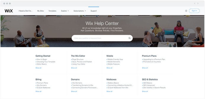 wix help center