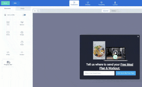 drag and drop editor