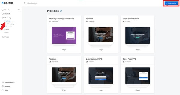 highlighted +Add New Pipelines