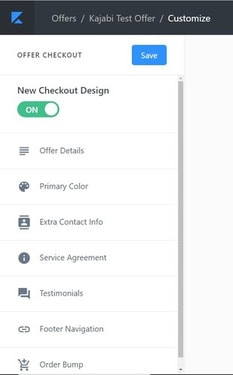 completing customization at kajabi checkout dashboard page