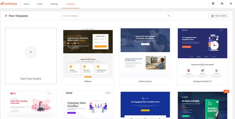 available templates