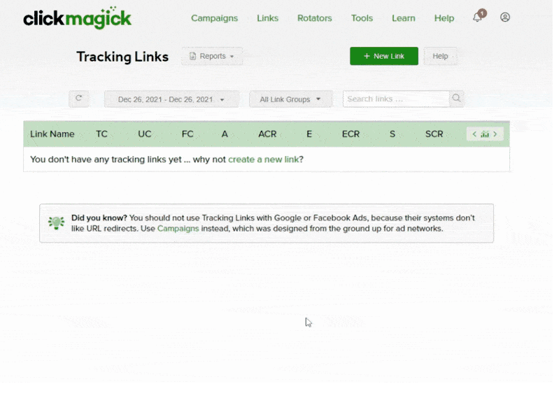 link cloaking