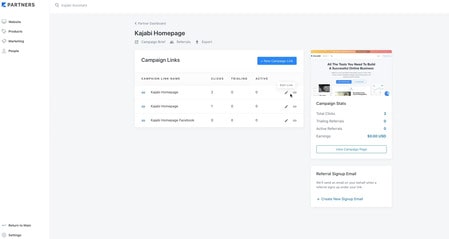 Creating Kajabi Affiliate Program Link