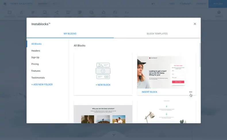 create custom landing pages