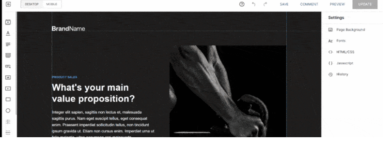 create new landing pages easily