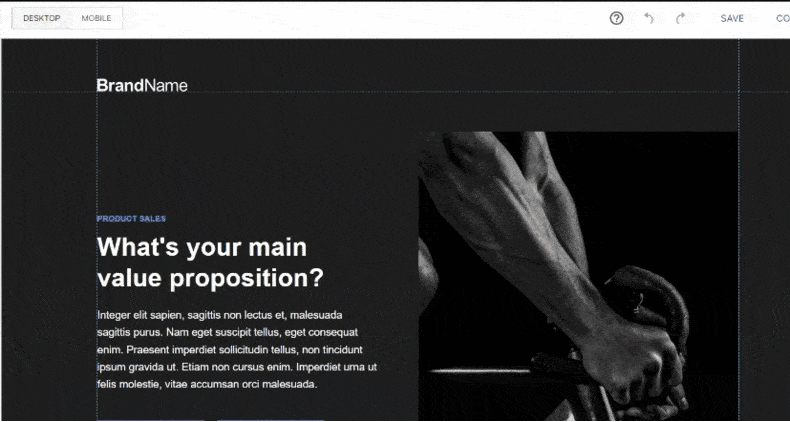 beautiful landing page
