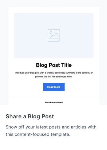 share a blog post