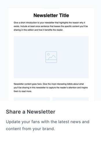 share a newsletter