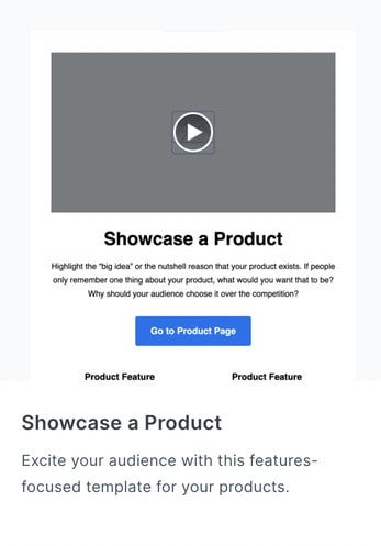 showcase a product