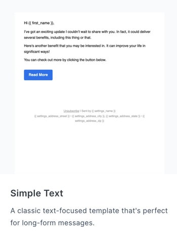 simple text