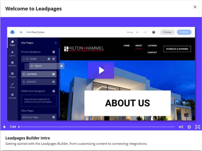 learn about building pages