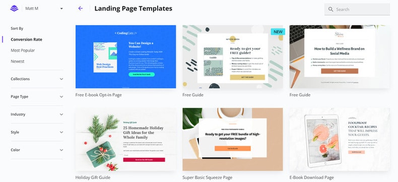 drag and drop templates
