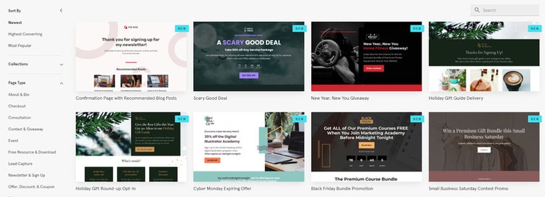 create beautiful landing pages