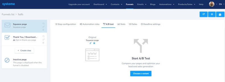 split test the entire process