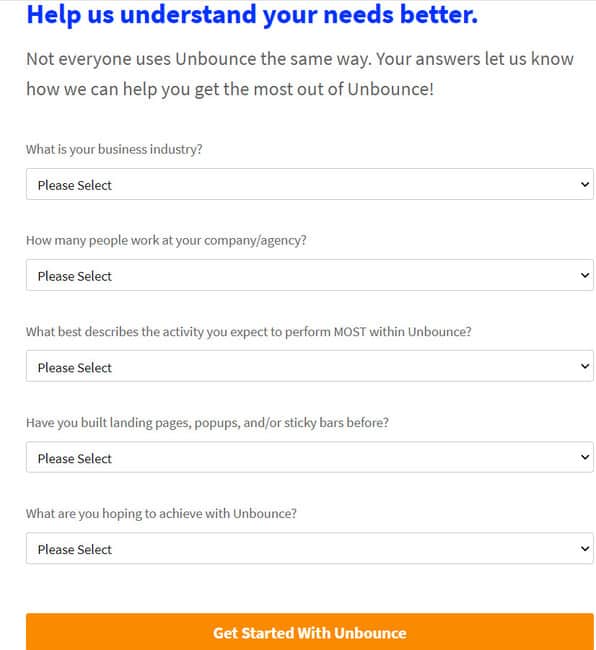 unbounce page