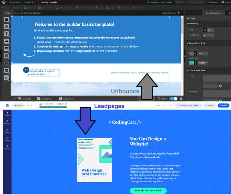 compare leadpages