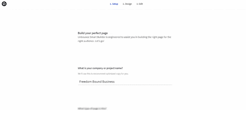 create landing pages on the smart builder