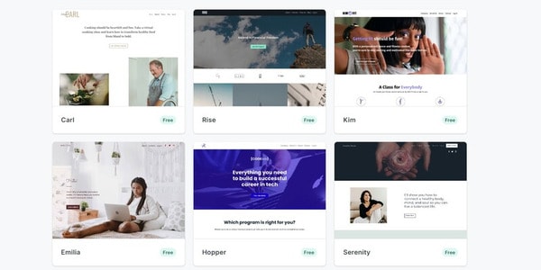 Kajabi Pre-Made Themes