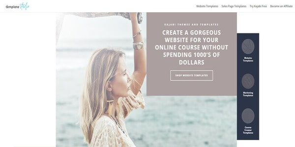 Screenshot of The Template Studio - Home Page