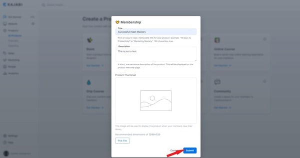 Type your membership details and submit