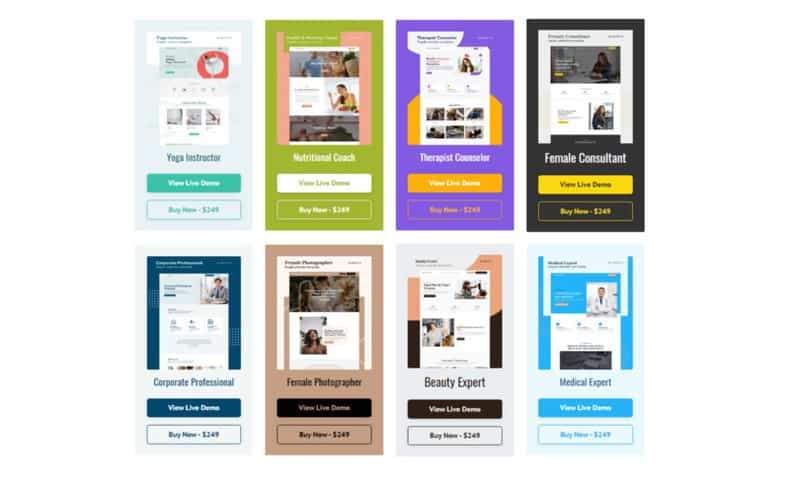 screenshot of Groth Co. Website Templates