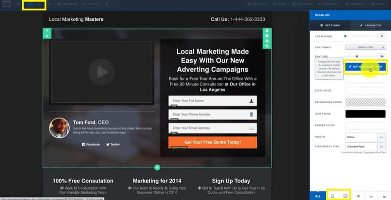 ClickFunnels Etison Editor