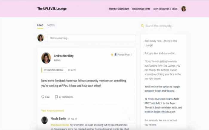 The Uplevel Lounge Community