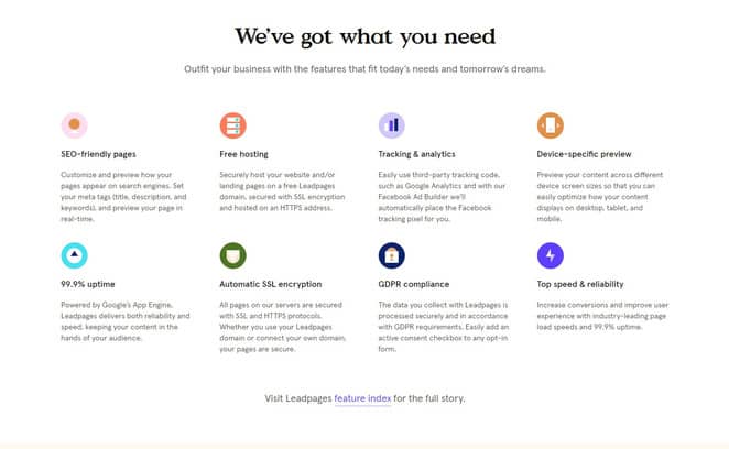 leadpages marketing tools