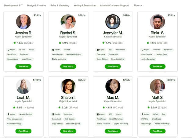 list of kajabi experts and consultants