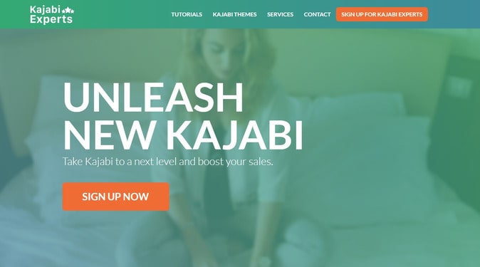 screenshot of kajabi experts main page