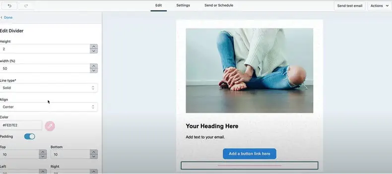 drag and drop email builder