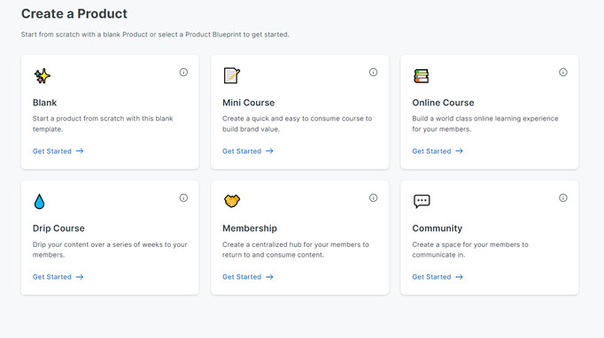 Kajabi Create a Product Page