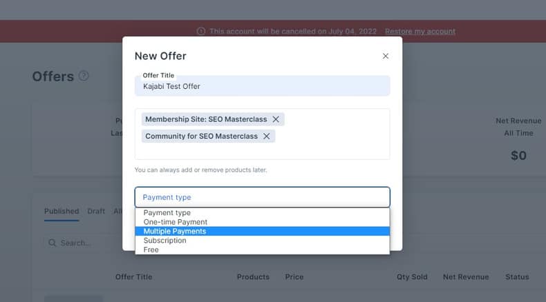 Kajabi Flexible Payment Options