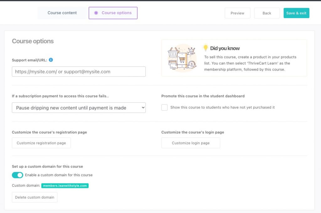 thrivecart link