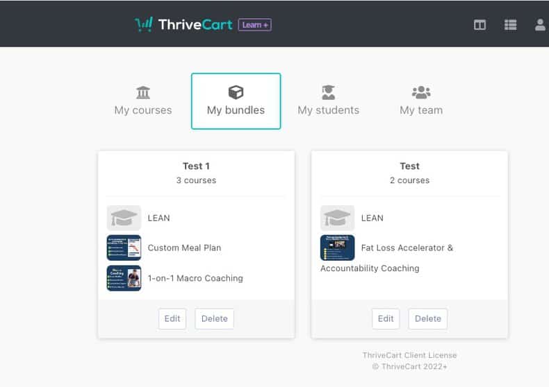 create bundles