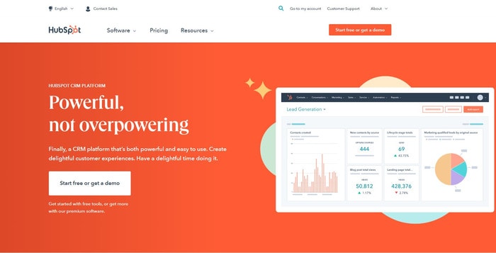 hubspot homepage 2022