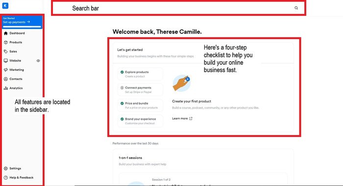 kajabi interface