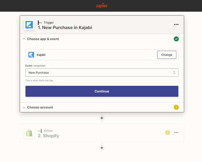 zapier - kajabi shopify integration