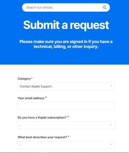 kajabi email support